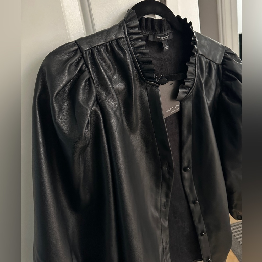 Faux leather jacket